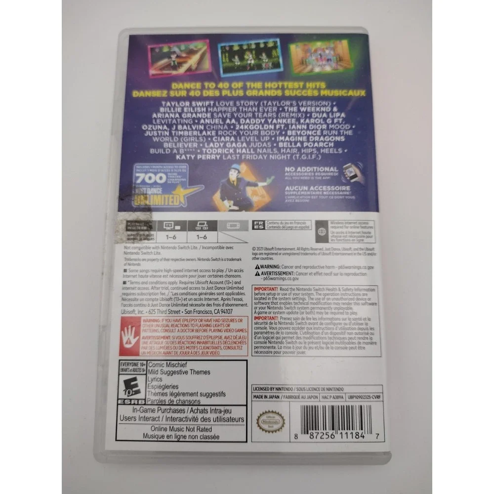 Just Dance 2022 Standard Edition - Nintendo Switch